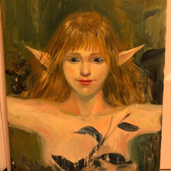 My Artwork Original Oil Painting - "Fairy Girl"
